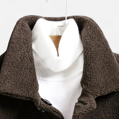 Premium Men's Faux Fur Jacket – Smart Lapel Coat for Autumn Winter Elegance – Best Stylish Outerwear for Men | Premium Comfort Home & Lifestyle Product UK