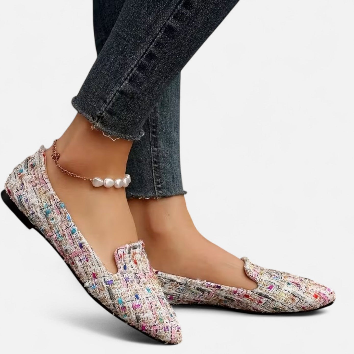 Premium Women's Plaid Pointed Toe Flats – Stylish Autumn Elegance for Smart Casual and Professional Looks | Premium Comfort Home & Lifestyle Product UK