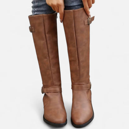 Premium Women's Mid-Calf Buckle Boots - Stylish, Comfortable & Versatile Footwear for Every Occasion | Premium Comfort Home & Lifestyle Product UK