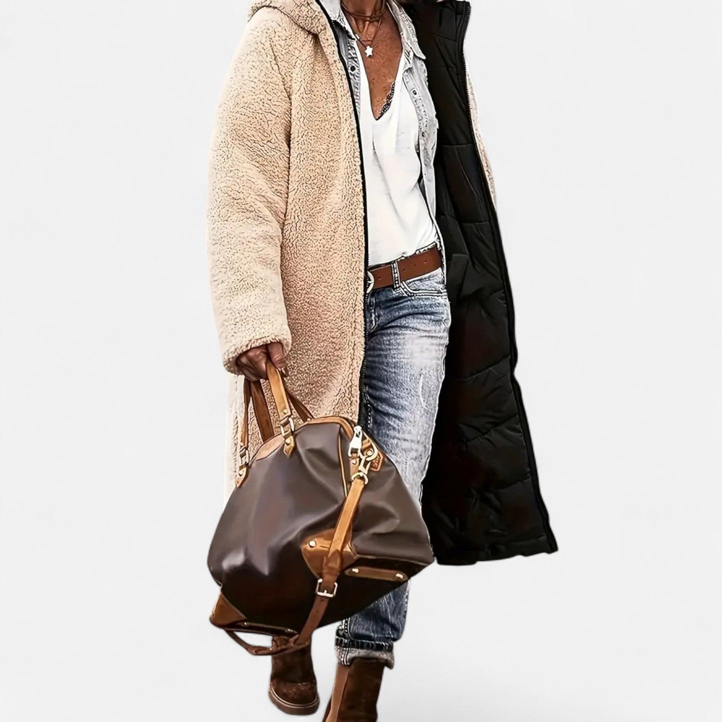 Premium Women's Long Padded Coat – Essential Fleece Winter Jacket for Smart Elegance and Warmth | Premium Comfort Home & Lifestyle Product UK