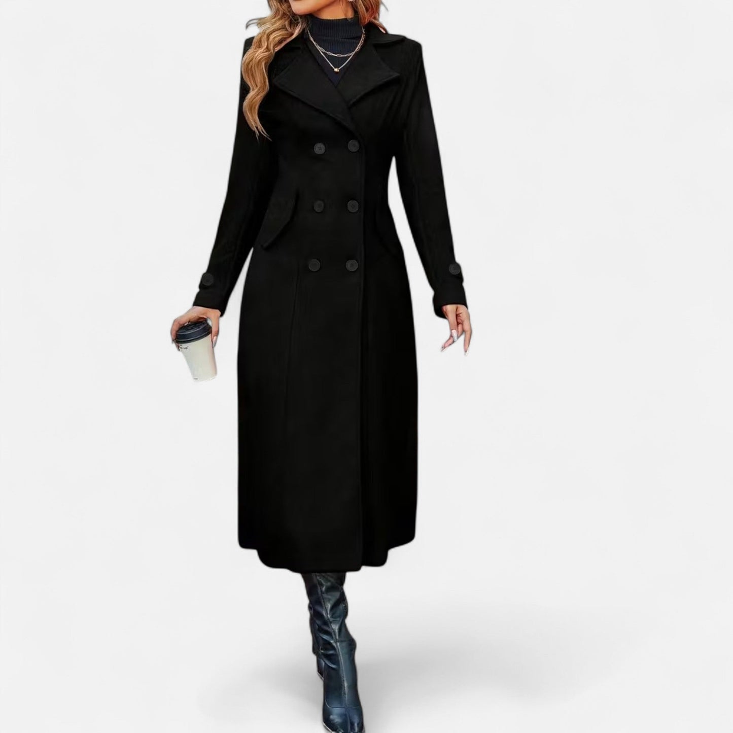 Premium Women's Long Coat – Elegant Smart Outerwear for All Seasons – Best Stylish Coat for Work and Casual Wear | Premium Comfort Home & Lifestyle Product UK