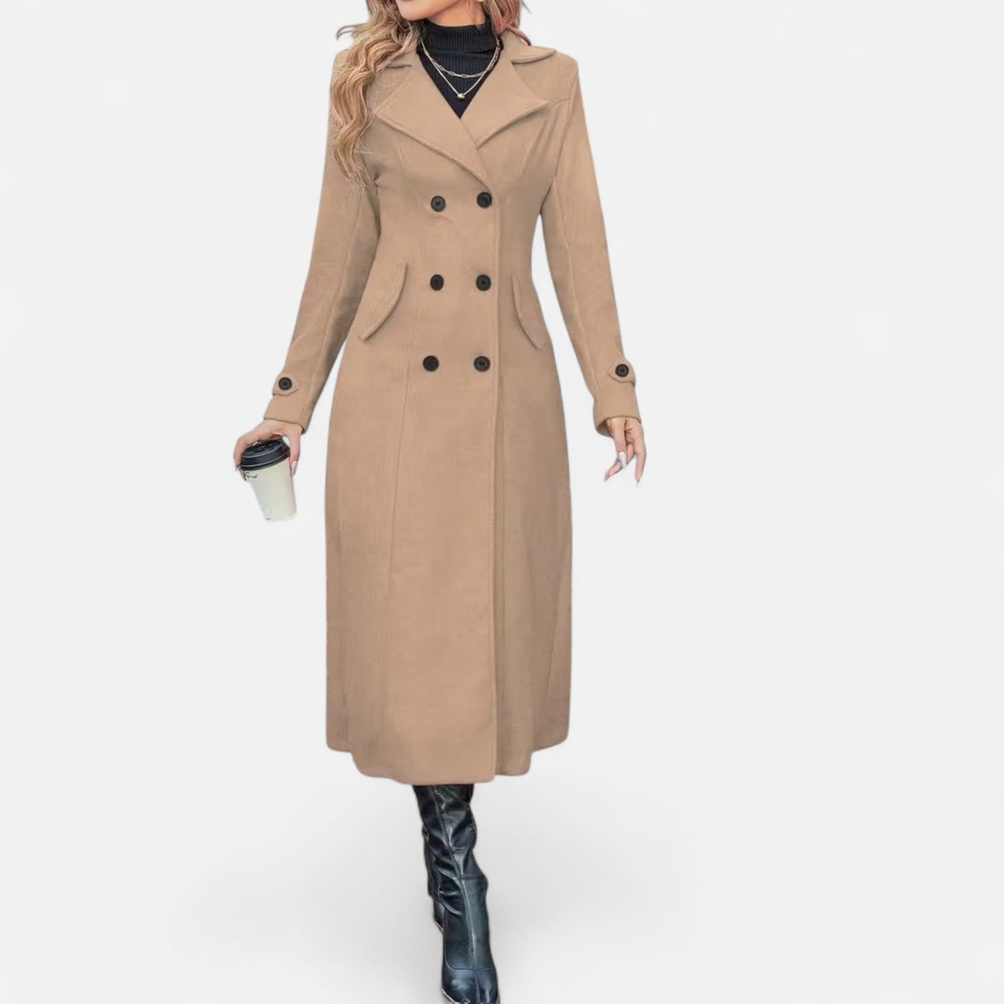 Premium Women's Long Coat – Elegant Smart Outerwear for All Seasons – Best Stylish Coat for Work and Casual Wear | Premium Comfort Home & Lifestyle Product UK