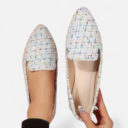 Premium Women's Plaid Pointed Toe Flats – Stylish Autumn Elegance for Smart Casual and Professional Looks | Premium Comfort Home & Lifestyle Product UK