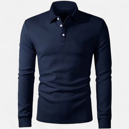Premium Men's Long Sleeve Polo Shirt - Smart Casual Wear for Work, Golf, or Everyday Style - Essential Wardrobe Staple | Premium Comfort Home & Lifestyle Product UK