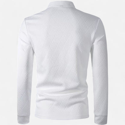 Premium Men's Long Sleeve Polo Shirt - Smart Casual Wear for Work, Golf, or Everyday Style - Essential Wardrobe Staple | Premium Comfort Home & Lifestyle Product UK