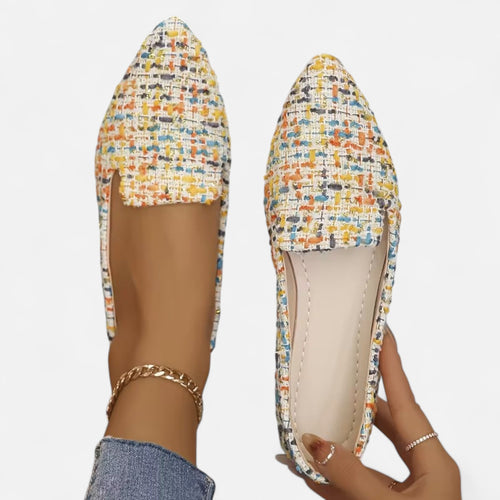 Premium Women's Plaid Pointed Toe Flats – Stylish Autumn Elegance for Smart Casual and Professional Looks | Premium Comfort Home & Lifestyle Product UK