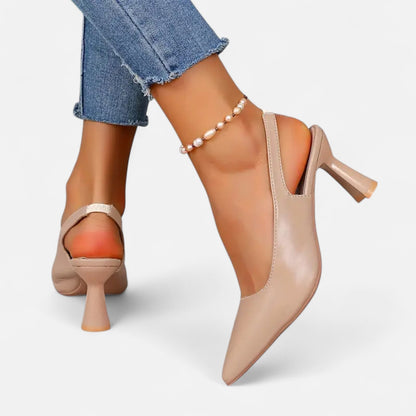 Premium Women's Slingback Heels with Sparkle Accent – Elegant and Stylish Footwear for Special Occasions and Everyday Wear | Premium Comfort Home & Lifestyle Product UK