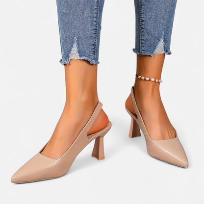 Premium Women's Slingback Heels with Sparkle Accent – Elegant and Stylish Footwear for Special Occasions and Everyday Wear | Premium Comfort Home & Lifestyle Product UK