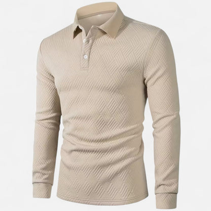Premium Men's Long Sleeve Polo Shirt - Smart Casual Wear for Work, Golf, or Everyday Style - Essential Wardrobe Staple | Premium Comfort Home & Lifestyle Product UK