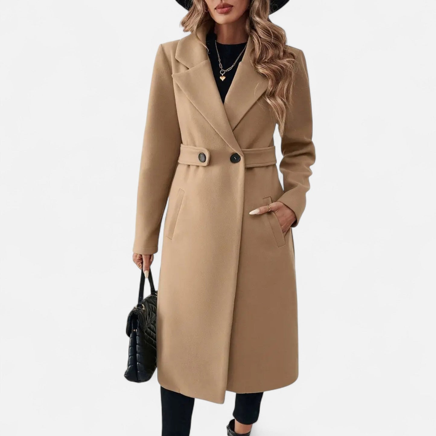 Premium Women’s Tweed Overcoat – Smart Belted Design for Professional Style and Essential Warmth | Premium Comfort Home & Lifestyle Product UK