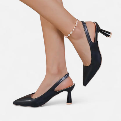 Premium Women's Slingback Heels with Sparkle Accent – Elegant and Stylish Footwear for Special Occasions and Everyday Wear | Premium Comfort Home & Lifestyle Product UK