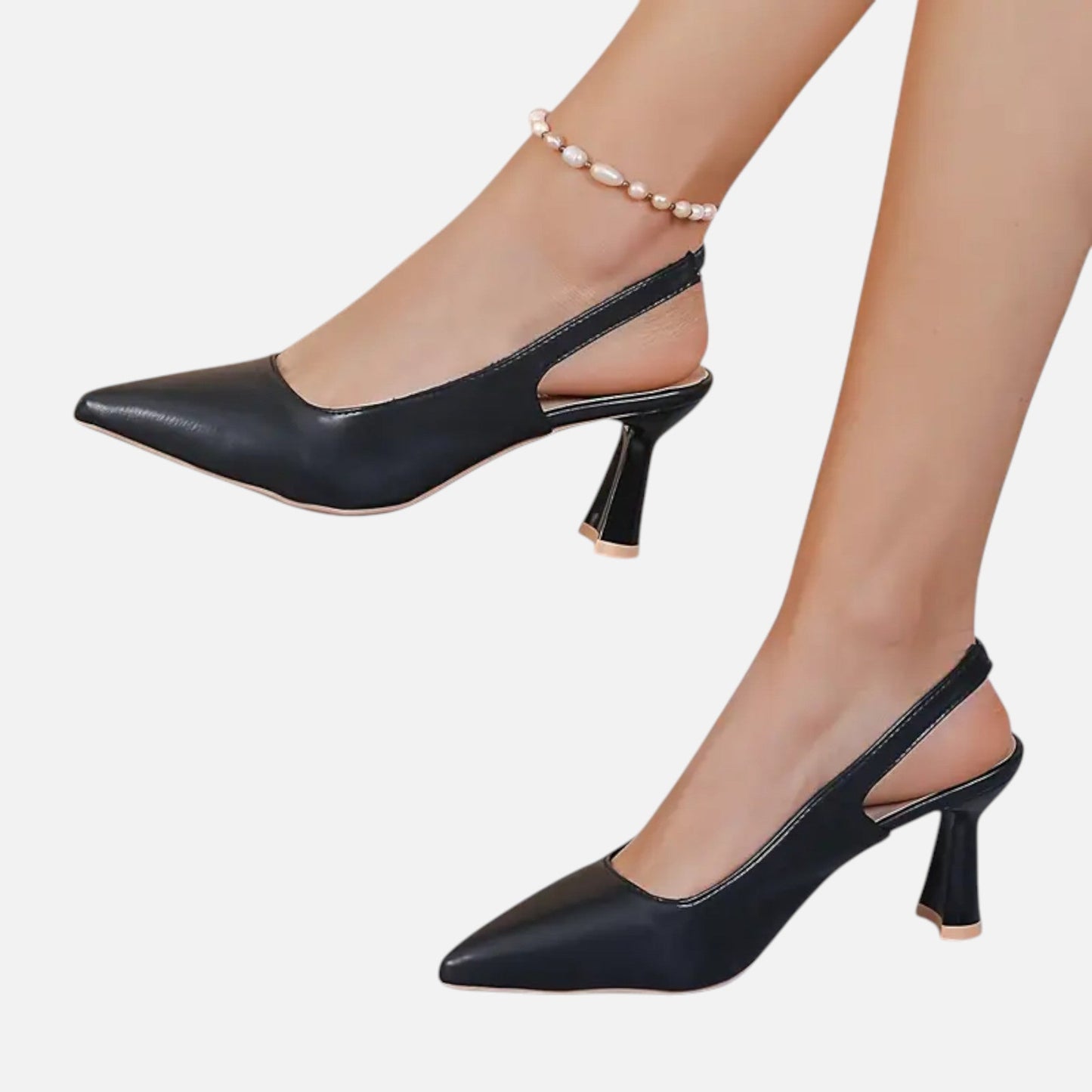 Premium Women's Slingback Heels with Sparkle Accent – Elegant and Stylish Footwear for Special Occasions and Everyday Wear | Premium Comfort Home & Lifestyle Product UK