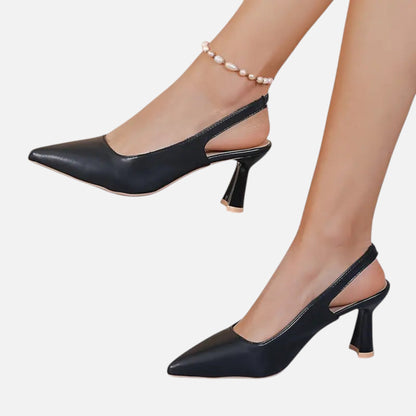 Premium Women's Slingback Heels with Sparkle Accent – Elegant and Stylish Footwear for Special Occasions and Everyday Wear | Premium Comfort Home & Lifestyle Product UK