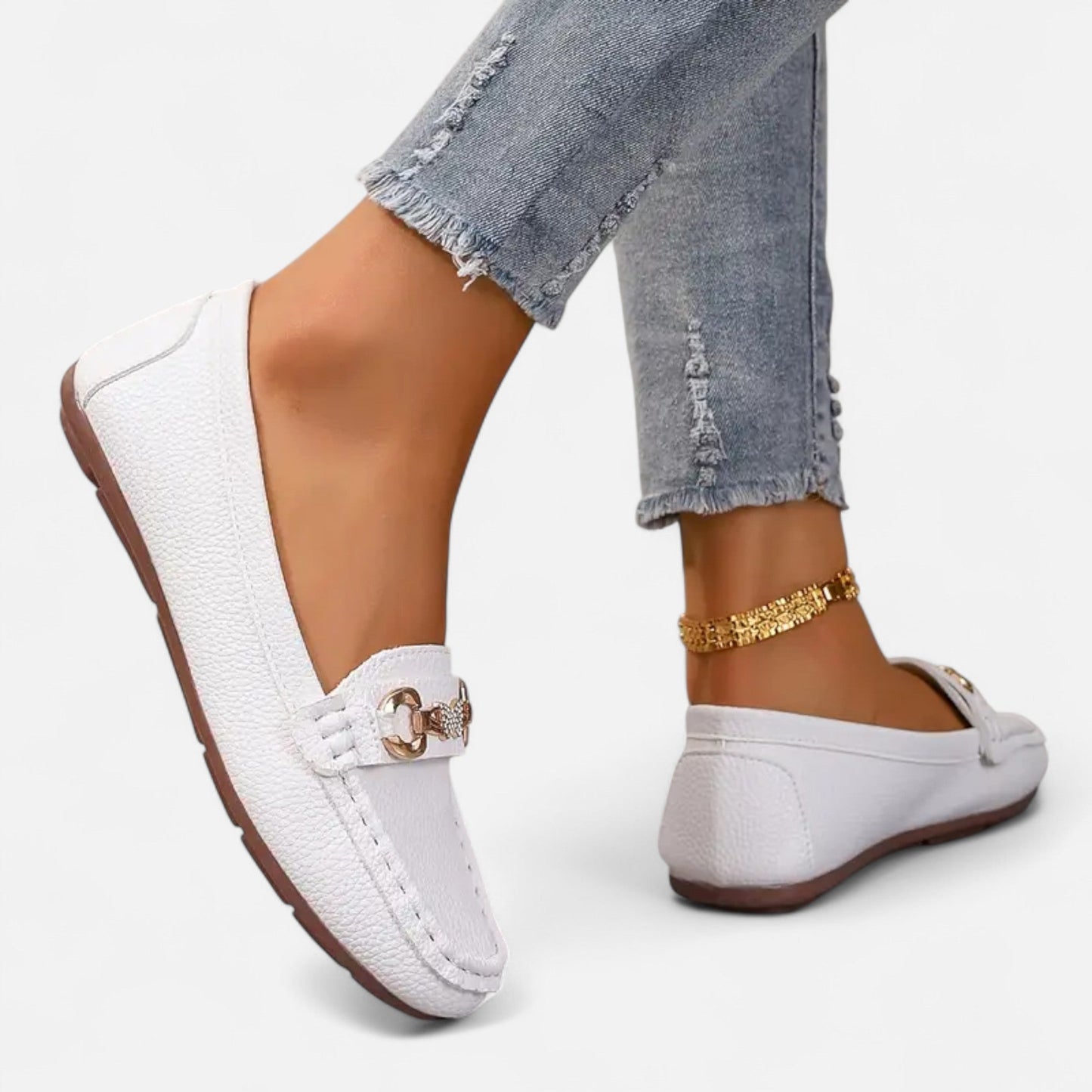 Premium Women's Loafers with Butterfly Strap & Diamond Accent – Stylish, Smart, and Comfortable Footwear for Every Occasion | Premium Comfort Home & Lifestyle Product UK