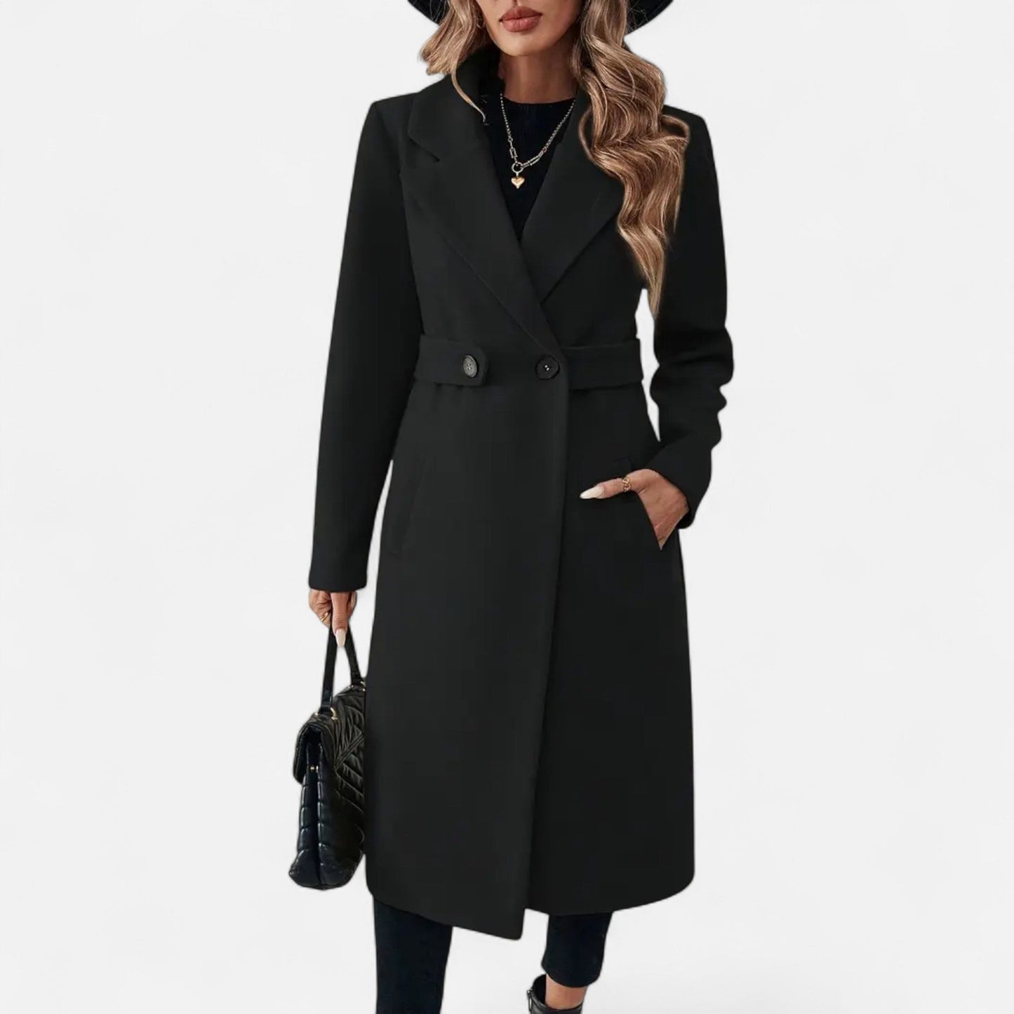 Premium Women’s Tweed Overcoat – Smart Belted Design for Professional Style and Essential Warmth | Premium Comfort Home & Lifestyle Product UK