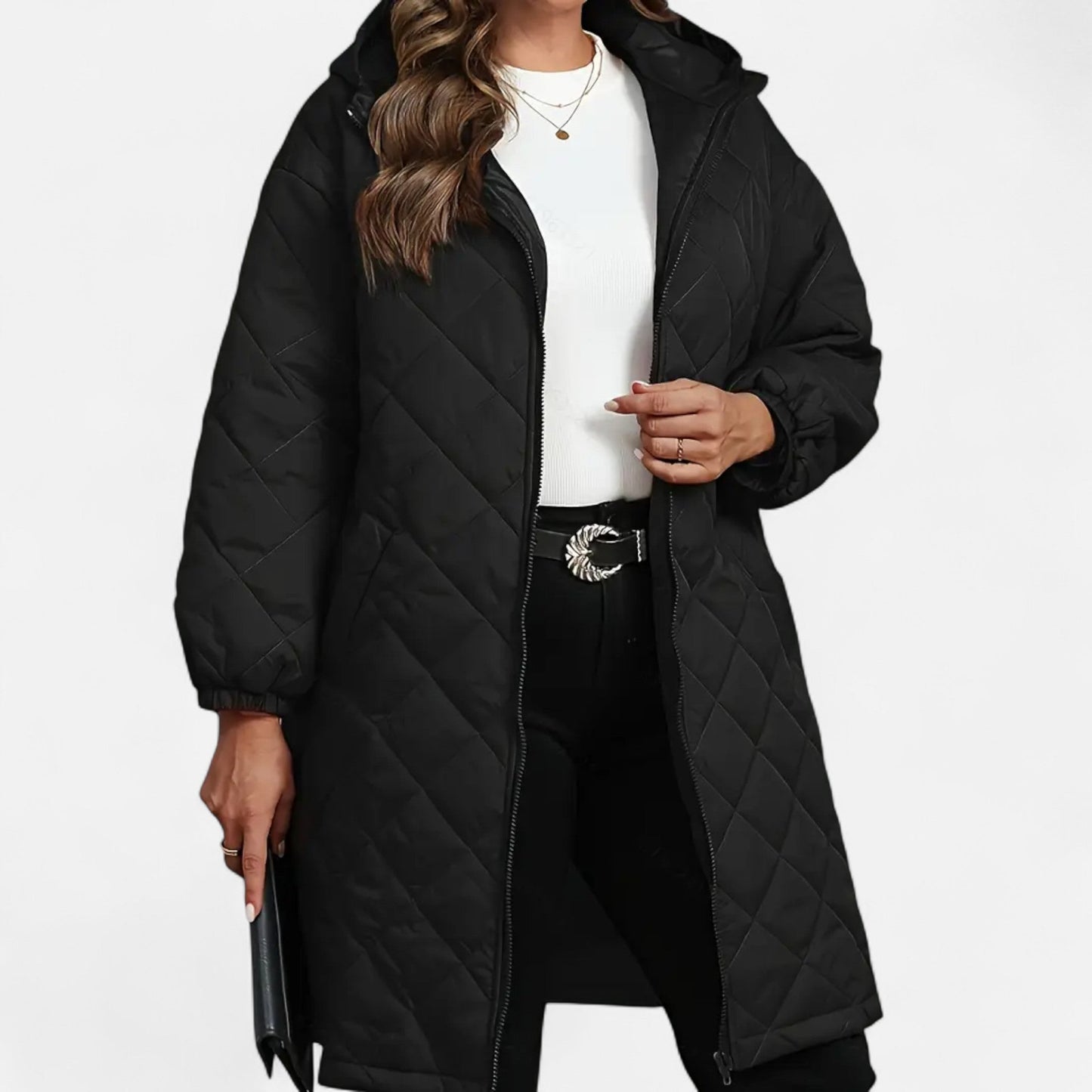 Premium Women's Quilted Hooded Jacket – Smart Autumn Winter Coat for Elegance and Warmth | Premium Comfort Home & Lifestyle Product UK