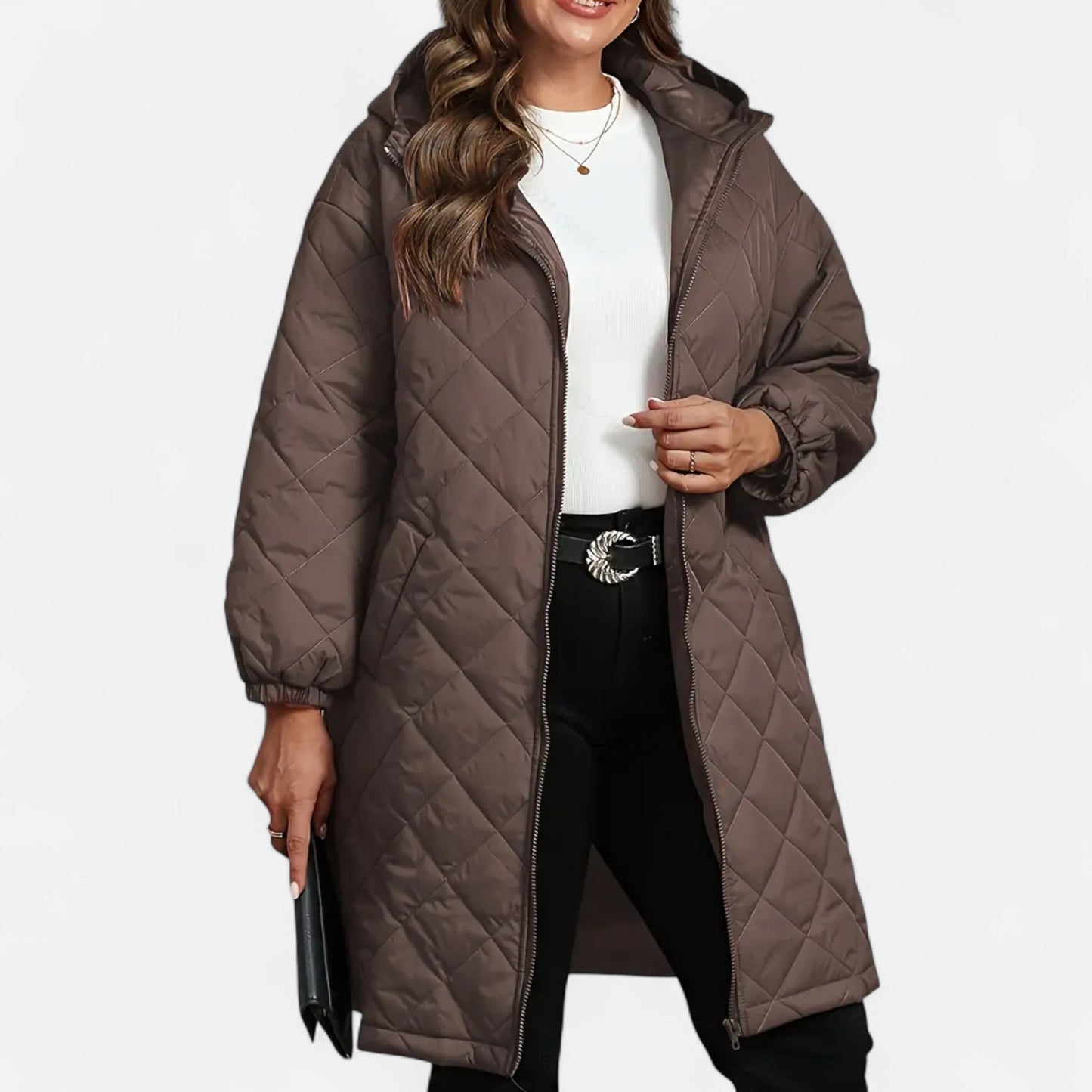 Premium Women's Quilted Hooded Jacket – Smart Autumn Winter Coat for Elegance and Warmth | Premium Comfort Home & Lifestyle Product UK