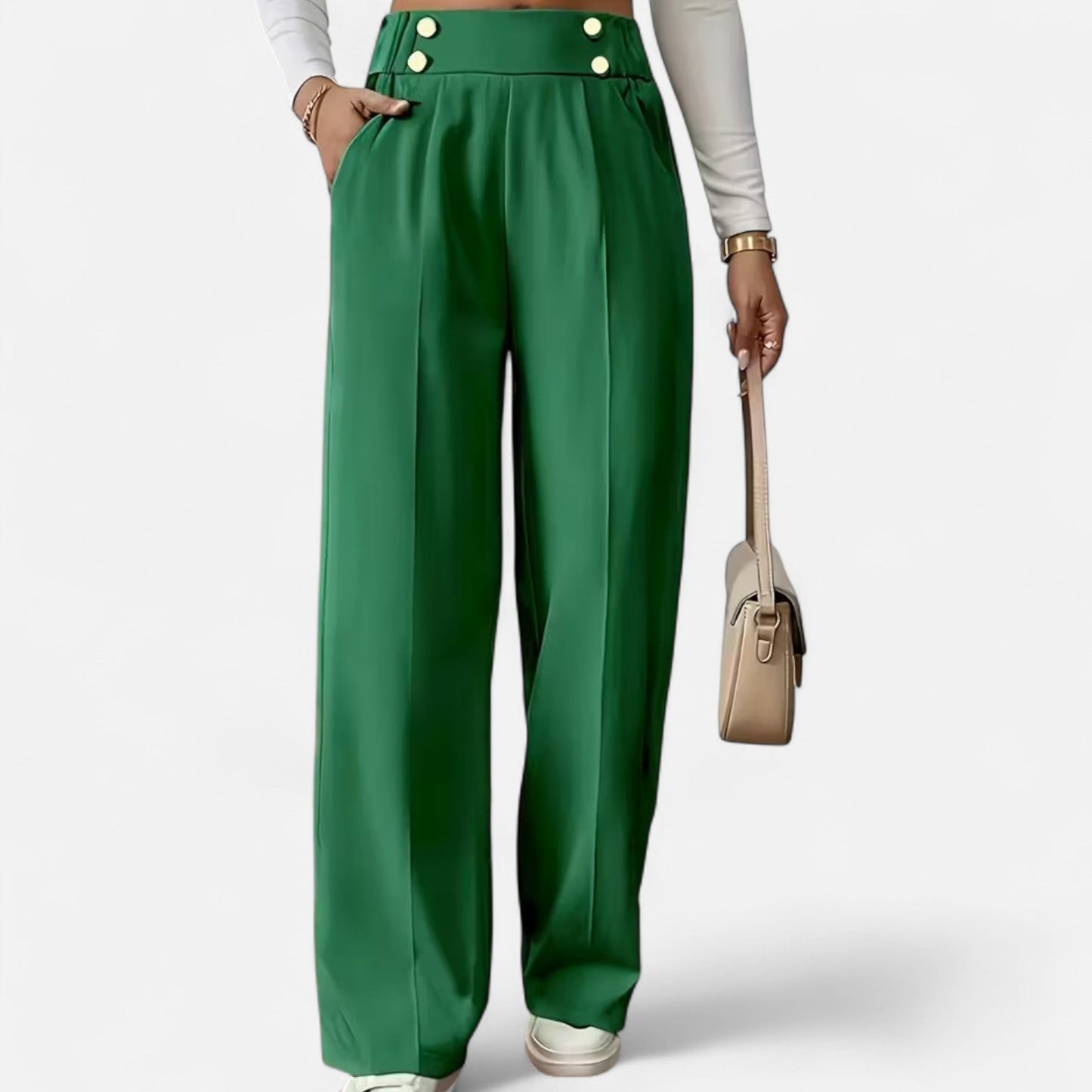 Premium French-Inspired Straight-Leg Office Pants | Smart & Professional Work Trousers for Women | Essential Business Attire | Premium Comfort Home & Lifestyle Product UK