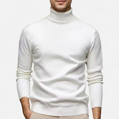 Premium Men's Casual Solid Turtleneck Sweater - Smart & Stylish Knitwear for Every Occasion - Essential Wardrobe Staple | Premium Comfort Home & Lifestyle Product UK