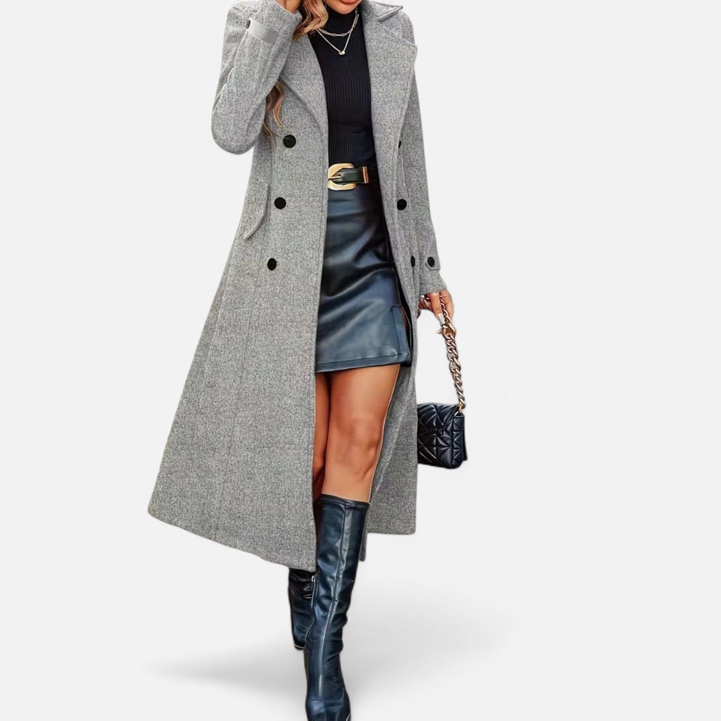 Premium Women's Long Coat – Elegant Smart Outerwear for All Seasons – Best Stylish Coat for Work and Casual Wear | Premium Comfort Home & Lifestyle Product UK