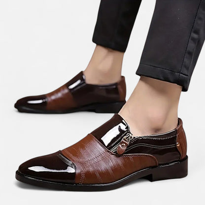 Premium Men's Glossy Dress Shoes – Smart Pointed Toe Formal Footwear for Professional British Elegance | Premium Comfort Home & Lifestyle Product UK