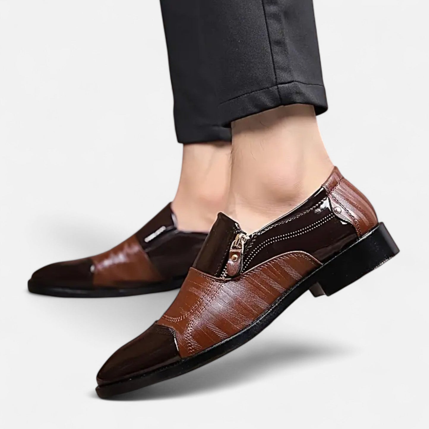 Premium Men's Glossy Dress Shoes – Smart Pointed Toe Formal Footwear for Professional British Elegance | Premium Comfort Home & Lifestyle Product UK