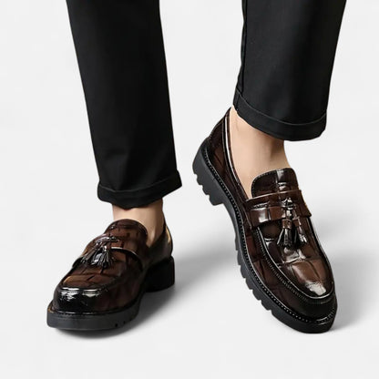 Premium Men's Loafers – Smart Vintage Fringe Elegance for Professional Style and Comfort | Premium Comfort Home & Lifestyle Product UK