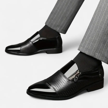 Premium Men's Glossy Dress Shoes – Smart Pointed Toe Formal Footwear for Professional British Elegance | Premium Comfort Home & Lifestyle Product UK