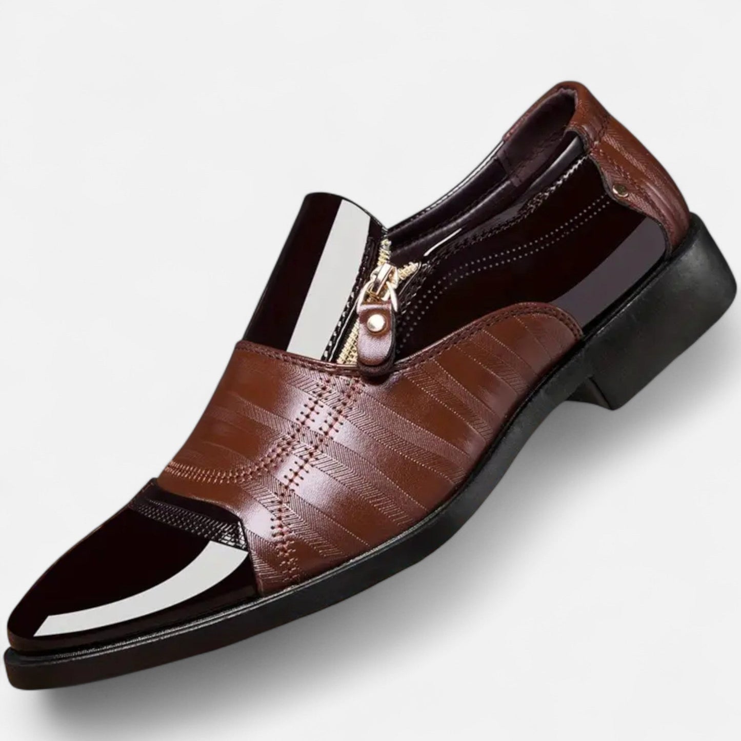 Premium Men's Glossy Dress Shoes – Smart Pointed Toe Formal Footwear for Professional British Elegance | Premium Comfort Home & Lifestyle Product UK