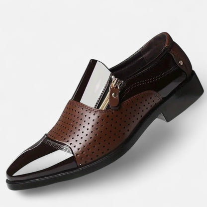 Premium Men's Glossy Dress Shoes – Smart Pointed Toe Formal Footwear for Professional British Elegance | Premium Comfort Home & Lifestyle Product UK