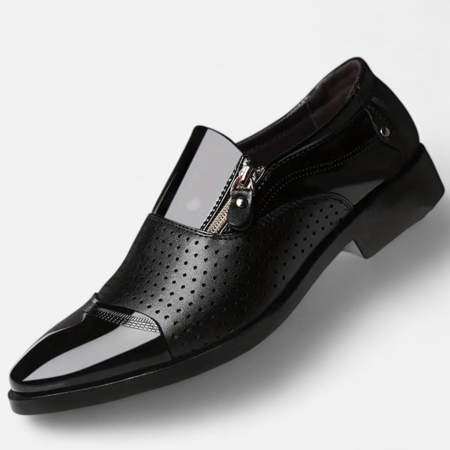 Premium Men's Glossy Dress Shoes – Smart Pointed Toe Formal Footwear for Professional British Elegance | Premium Comfort Home & Lifestyle Product UK