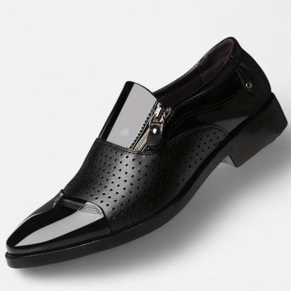 Premium Men's Glossy Dress Shoes – Smart Pointed Toe Formal Footwear for Professional British Elegance | Premium Comfort Home & Lifestyle Product UK