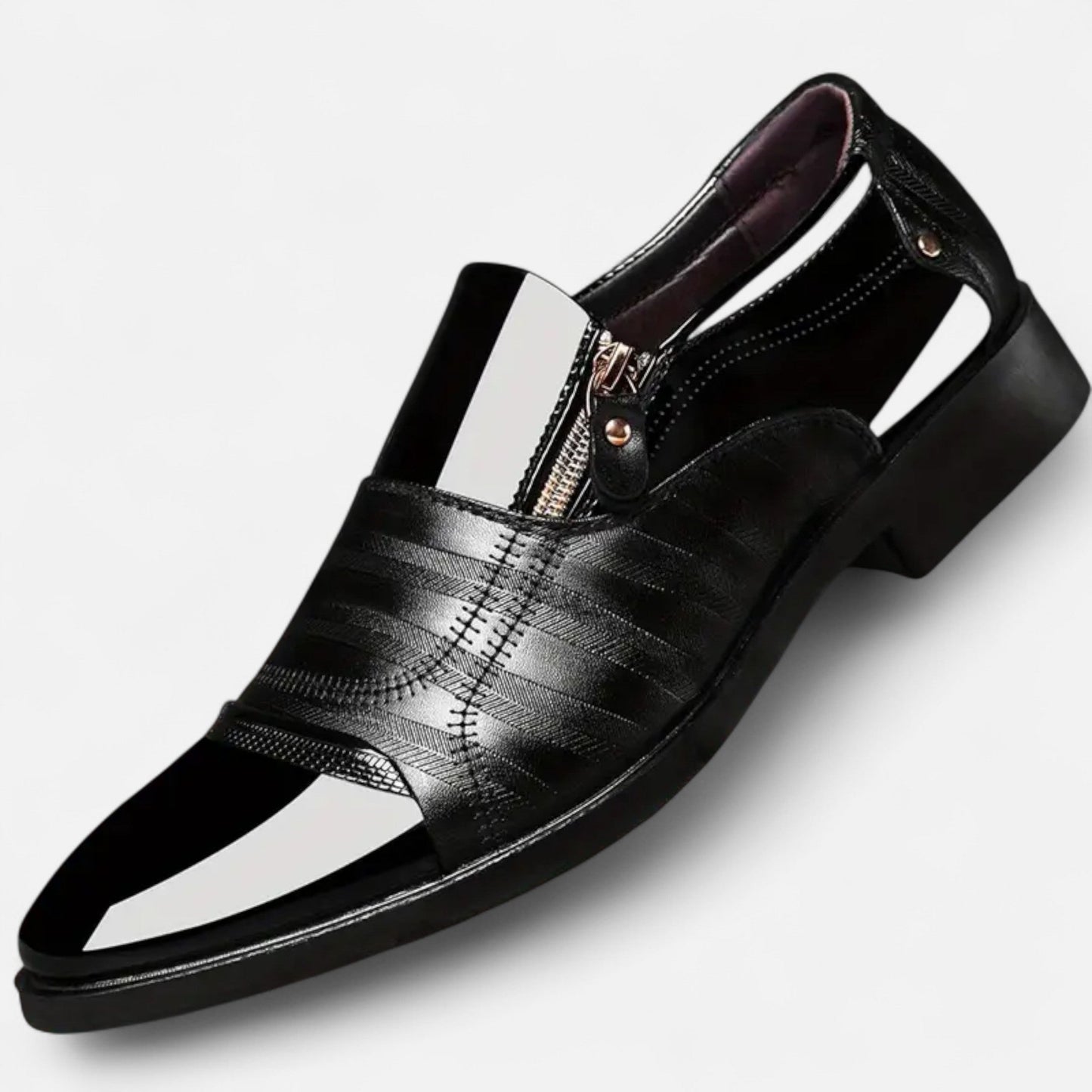 Premium Men's Glossy Dress Shoes – Smart Pointed Toe Formal Footwear for Professional British Elegance | Premium Comfort Home & Lifestyle Product UK