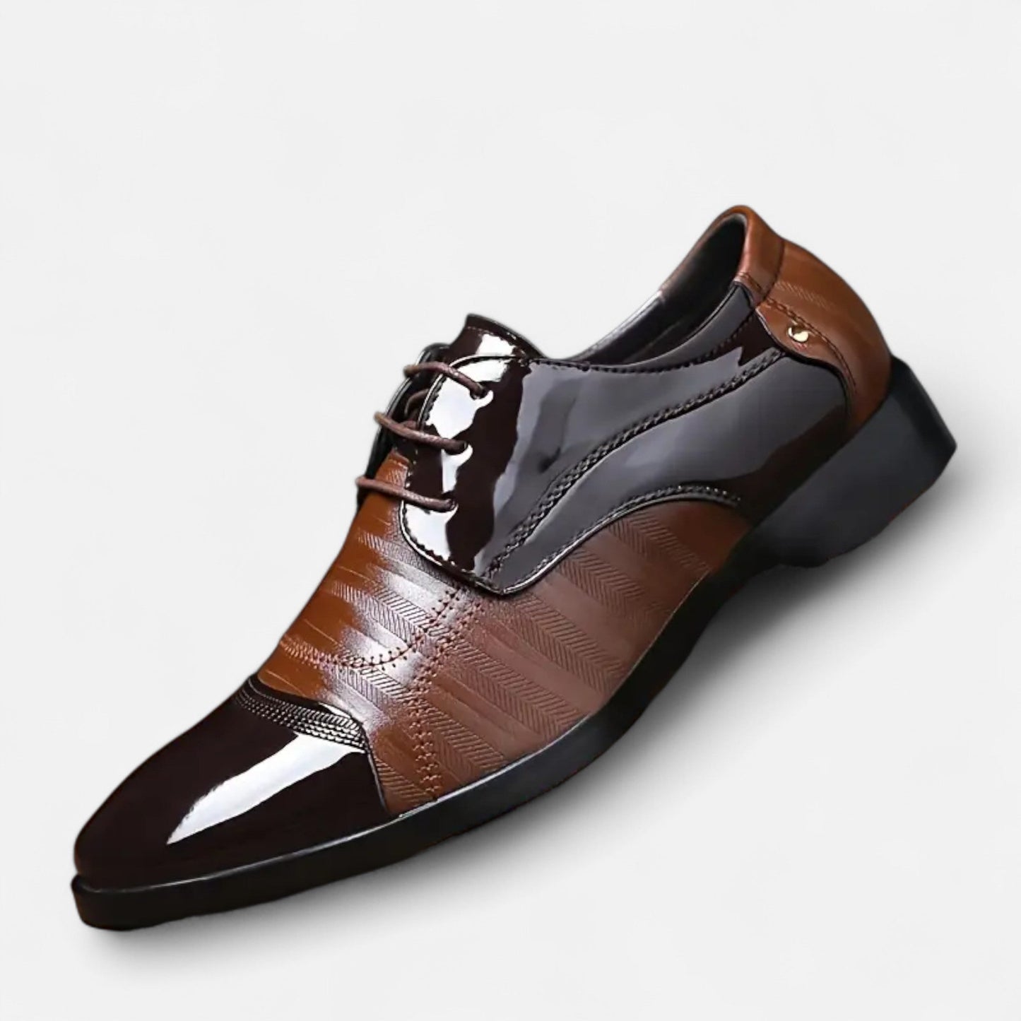 Premium Men's Glossy Dress Shoes – Smart Pointed Toe Formal Footwear for Professional British Elegance | Premium Comfort Home & Lifestyle Product UK