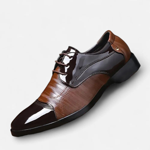 Premium Men's Glossy Dress Shoes – Smart Pointed Toe Formal Footwear for Professional British Elegance | Premium Comfort Home & Lifestyle Product UK