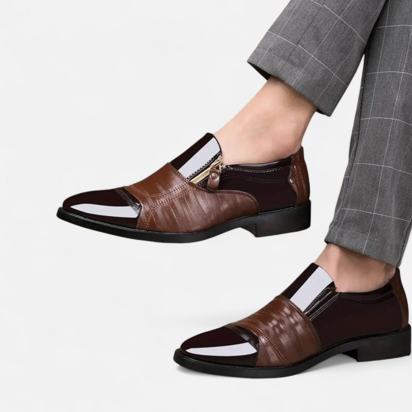 Premium Men's Glossy Dress Shoes – Smart Pointed Toe Formal Footwear for Professional British Elegance | Premium Comfort Home & Lifestyle Product UK