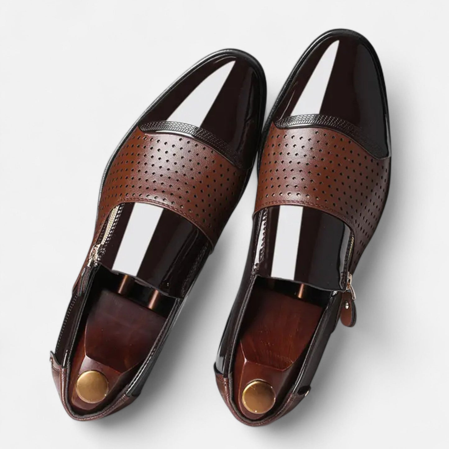 Premium Men's Glossy Dress Shoes – Smart Pointed Toe Formal Footwear for Professional British Elegance | Premium Comfort Home & Lifestyle Product UK