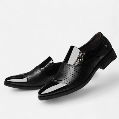 Premium Men's Glossy Dress Shoes – Smart Pointed Toe Formal Footwear for Professional British Elegance | Premium Comfort Home & Lifestyle Product UK