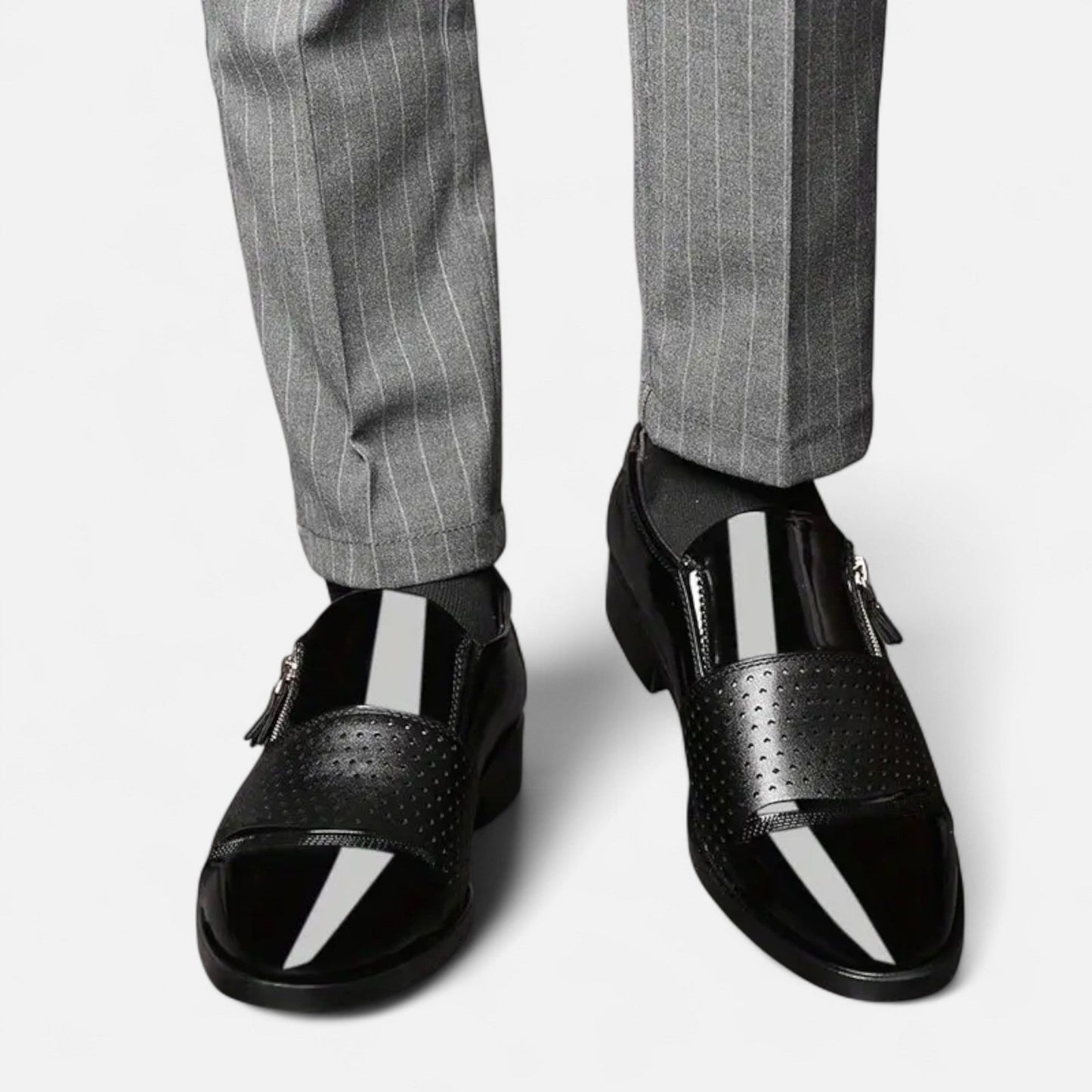 Premium Men's Glossy Dress Shoes – Smart Pointed Toe Formal Footwear for Professional British Elegance | Premium Comfort Home & Lifestyle Product UK