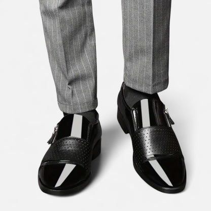 Premium Men's Glossy Dress Shoes – Smart Pointed Toe Formal Footwear for Professional British Elegance | Premium Comfort Home & Lifestyle Product UK