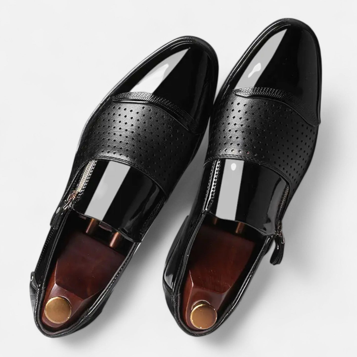 Premium Men's Glossy Dress Shoes – Smart Pointed Toe Formal Footwear for Professional British Elegance | Premium Comfort Home & Lifestyle Product UK