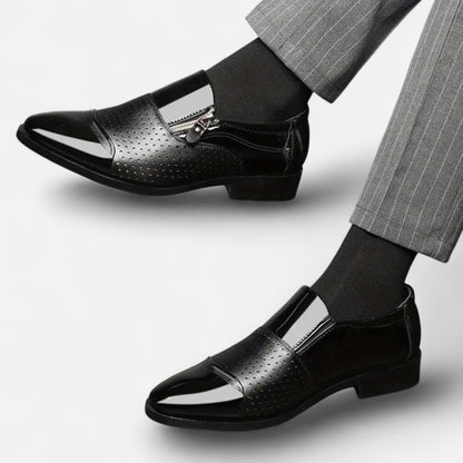 Premium Men's Glossy Dress Shoes – Smart Pointed Toe Formal Footwear for Professional British Elegance | Premium Comfort Home & Lifestyle Product UK
