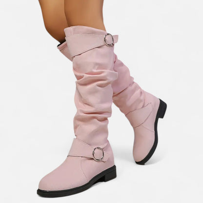 Premium Women's Knee-High Boots with Buckle Belt – Stylish, Elegant Footwear for Every Occasion | Premium Comfort Home & Lifestyle Product UK