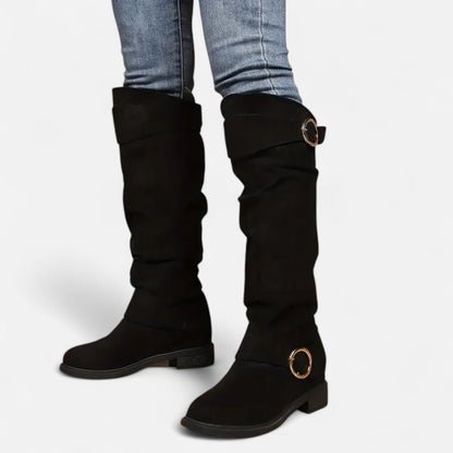 Premium Women's Knee-High Boots with Buckle Belt – Stylish, Elegant Footwear for Every Occasion | Premium Comfort Home & Lifestyle Product UK