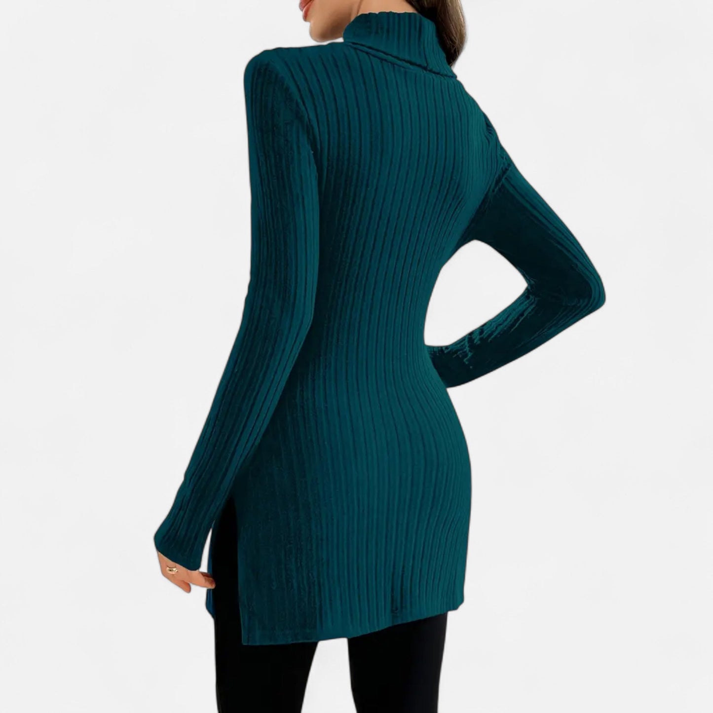 Premium Women's Ribbed High Neck Sweater – Elegant & Stylish Knitwear for Smart Casual Outfits | Premium Comfort Home & Lifestyle Product UK