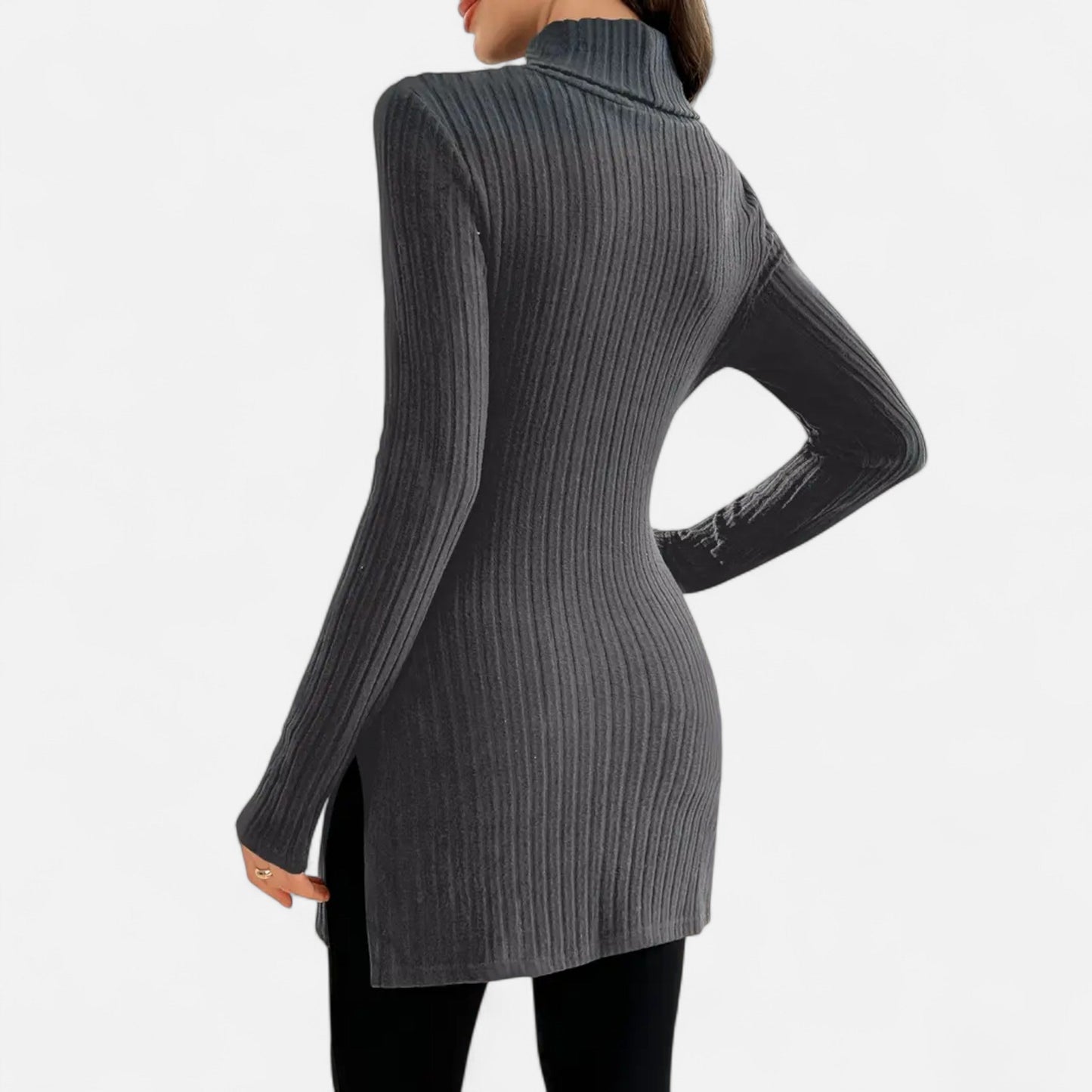 Premium Women's Ribbed High Neck Sweater – Elegant & Stylish Knitwear for Smart Casual Outfits | Premium Comfort Home & Lifestyle Product UK