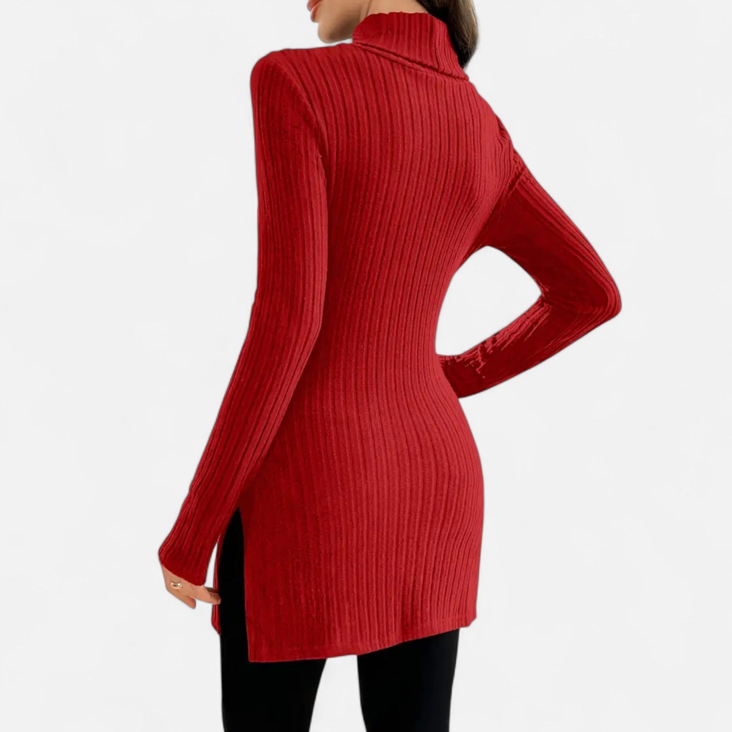 Premium Women's Ribbed High Neck Sweater – Elegant & Stylish Knitwear for Smart Casual Outfits | Premium Comfort Home & Lifestyle Product UK