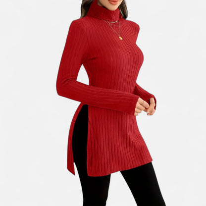 Premium Women's Ribbed High Neck Sweater – Elegant & Stylish Knitwear for Smart Casual Outfits | Premium Comfort Home & Lifestyle Product UK