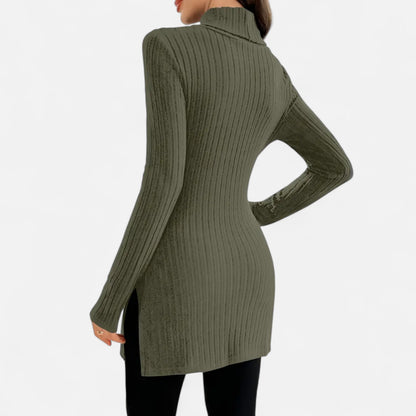 Premium Women's Ribbed High Neck Sweater – Elegant & Stylish Knitwear for Smart Casual Outfits | Premium Comfort Home & Lifestyle Product UK