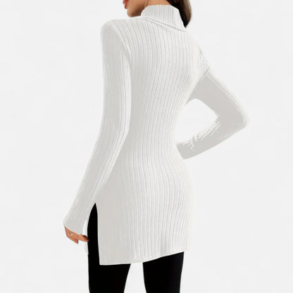 Premium Women's Ribbed High Neck Sweater – Elegant & Stylish Knitwear for Smart Casual Outfits | Premium Comfort Home & Lifestyle Product UK